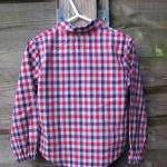 Boys Red And Purple Checked Shirt